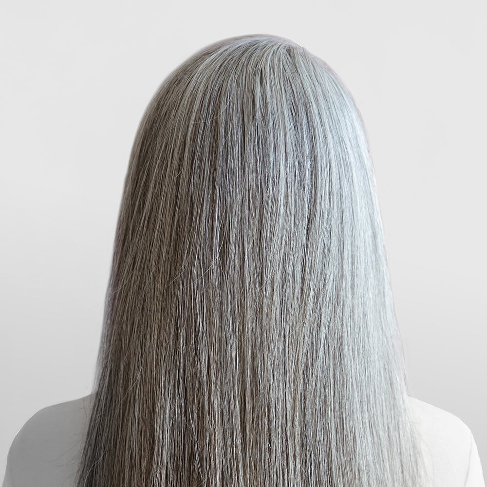 Graues Haar